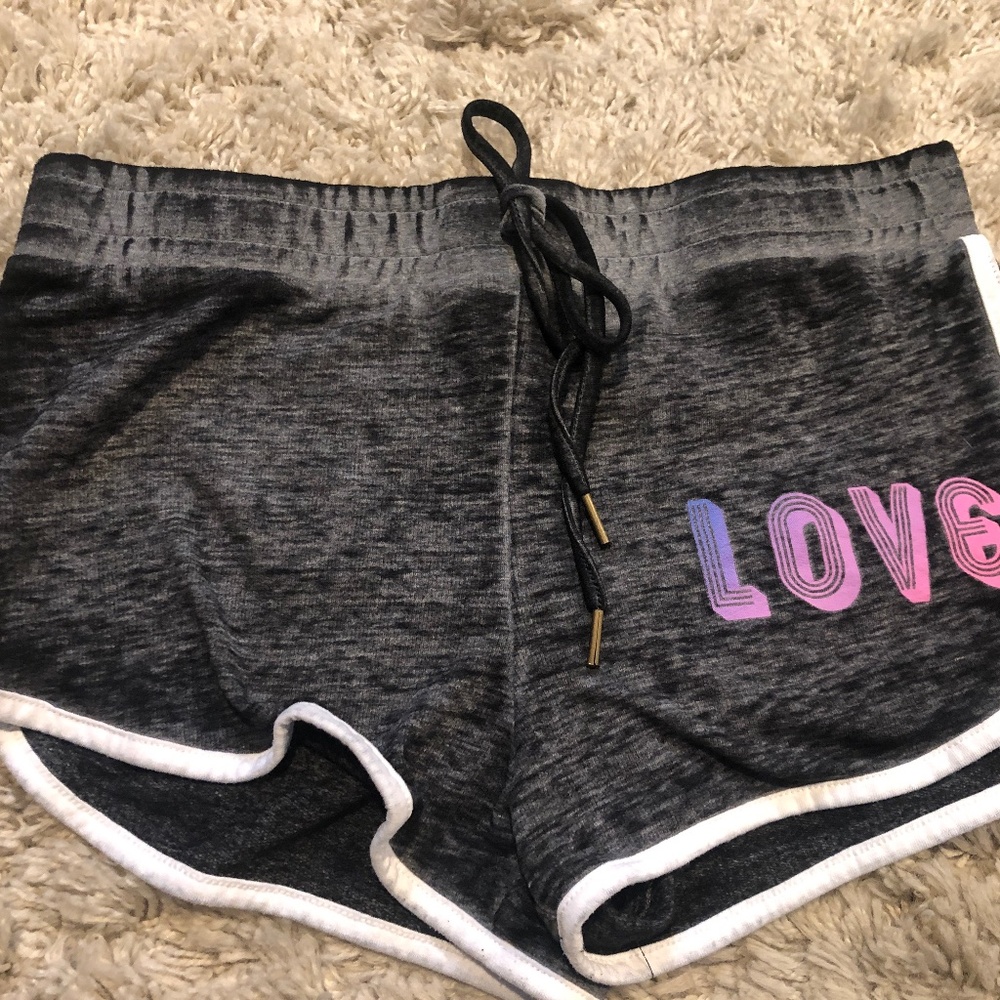 Cute soft shorts "love" logo
